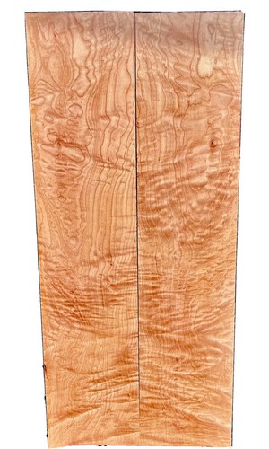 Quilt Curl Maple🍁2pc LONG Guitar🎸Figured Big Leaf Top 5/16”x7.5”x 34”KD Bass - Picture 2 of 5