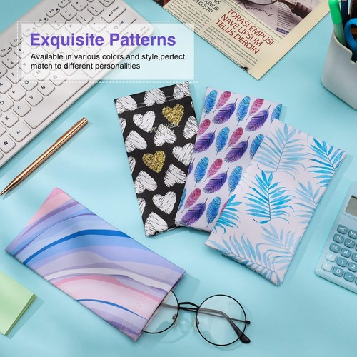 Mouth Snapped Sunglasses Eyeglass Leaves Glasses Case Soft Pouch Bag Pocket NEW - Picture 4 of 22