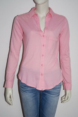 BOBI * Jersey Bluse   zartes Shirt   Oberteil in Rosa * wie NEU * XS * 34 36