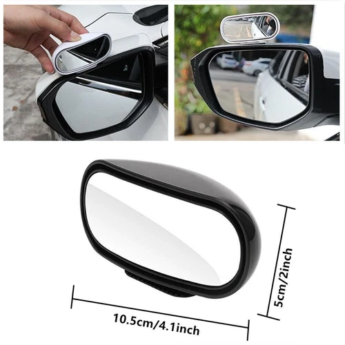 1X Car SUV Truck Blind Spot Mirror 360° Rotatable HD Wide Angle Convex Mirror