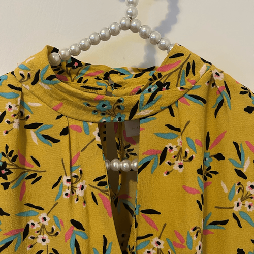 Anthropologie Maeve Meadowsweet Floral Bluse Gr. 2 Boho Bauern Prärie Sommer - Bild 5 von 13