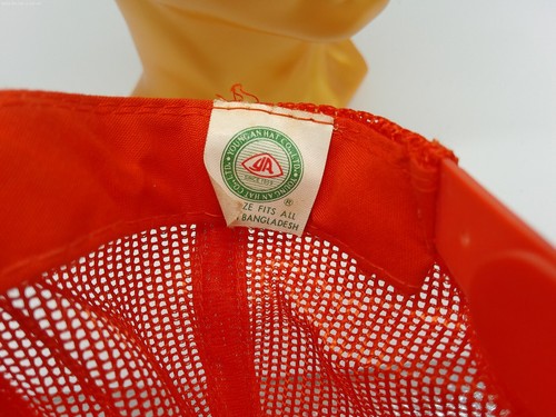 Vintage Youngan Trucker Hat Cap Tennessee Blaze Orange Foam Mesh Trucker Hunting - Picture 7 of 7