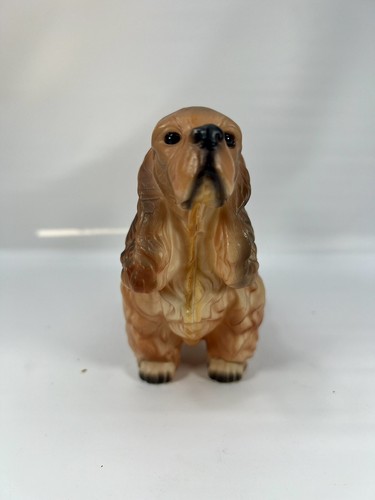 Vintage Plastic Celluloid Cocker Spaniel Dog Figurine #108 Hong Kong - Picture 3 of 5