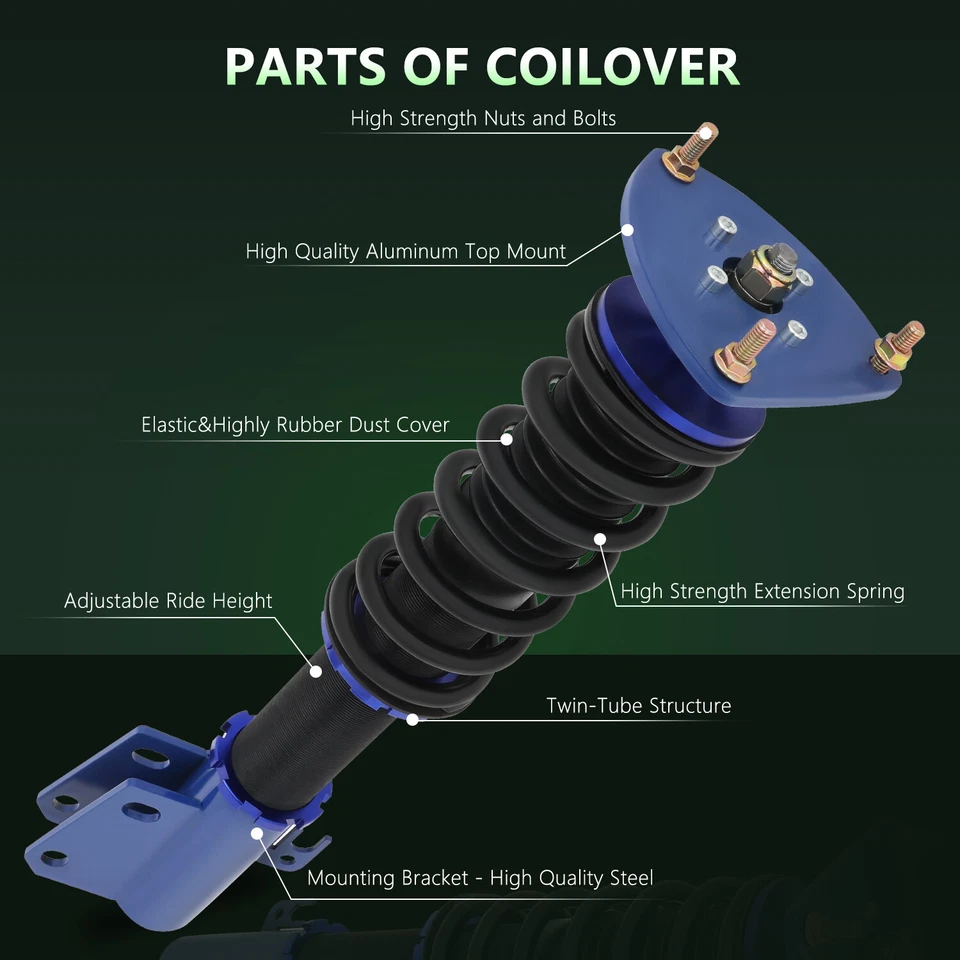 Coilovers For 2004-2006 Scion XB US model Suspension Adj Height Shocks Absorbers Foto 2 de 4