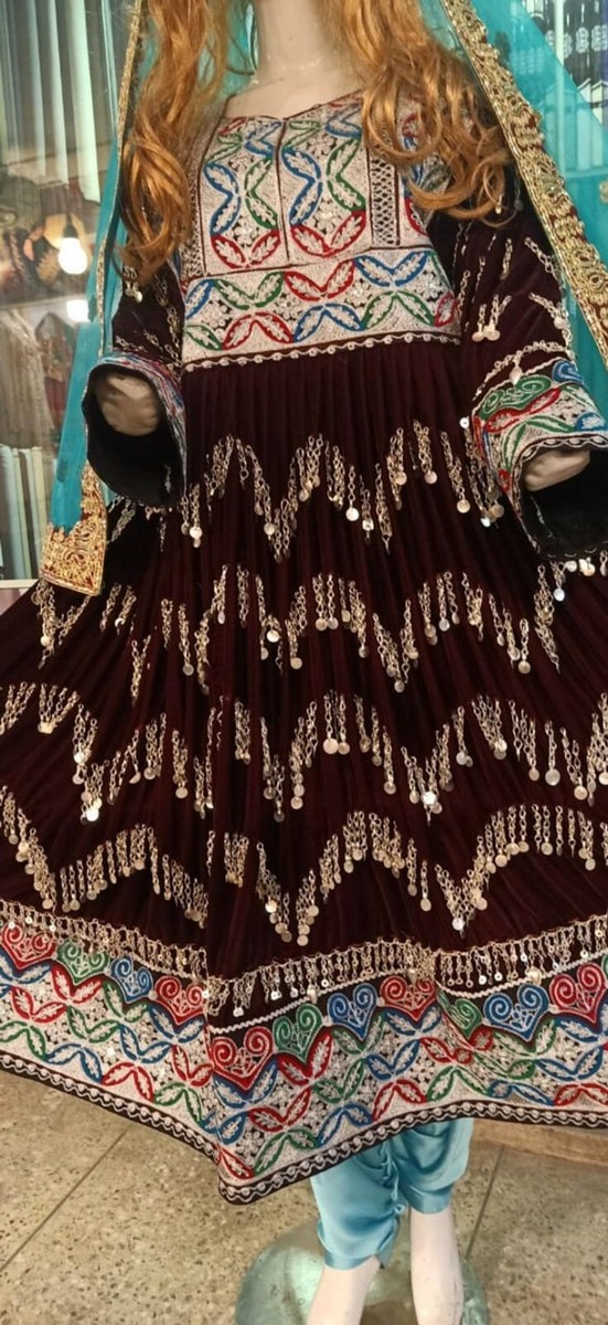 Afghan Dress Traditional Afghan Dress Kuchi tribe multi Afghan Dress Traditional Afghan Dress Kuchi tribe multi