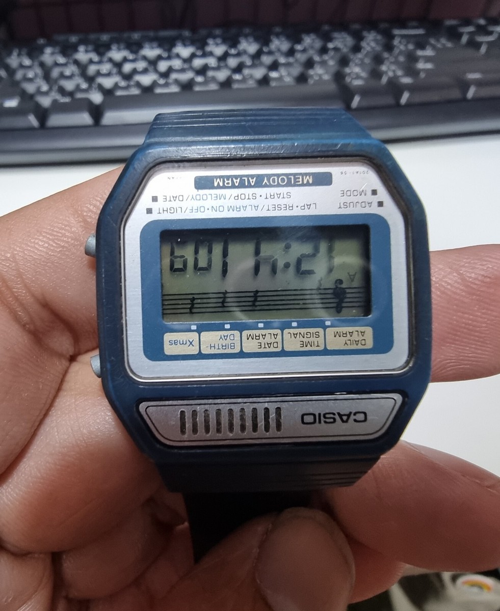 Vintage Casio 82H108 Digital Melody Musical Alarm 1980s