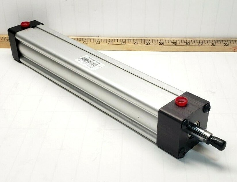 NEW MEAD FLUID DYNAMIC PNEUMATIC CYLINDER 1 1/2" BORE X 12" STROKE DM2