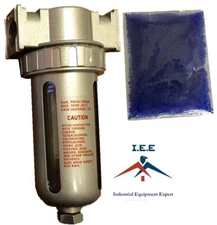 1/2" IN LINE DESICCANT AIR DRYER FOR COMPRESSED AIR PNEUMATIC TOOLS PAINT SPRAY