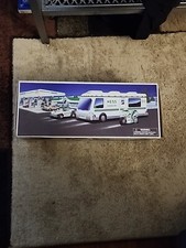 Hess 1998 Toy Truck RV Recreation Van with Dune Buggy & Motorcycle Used Pristine