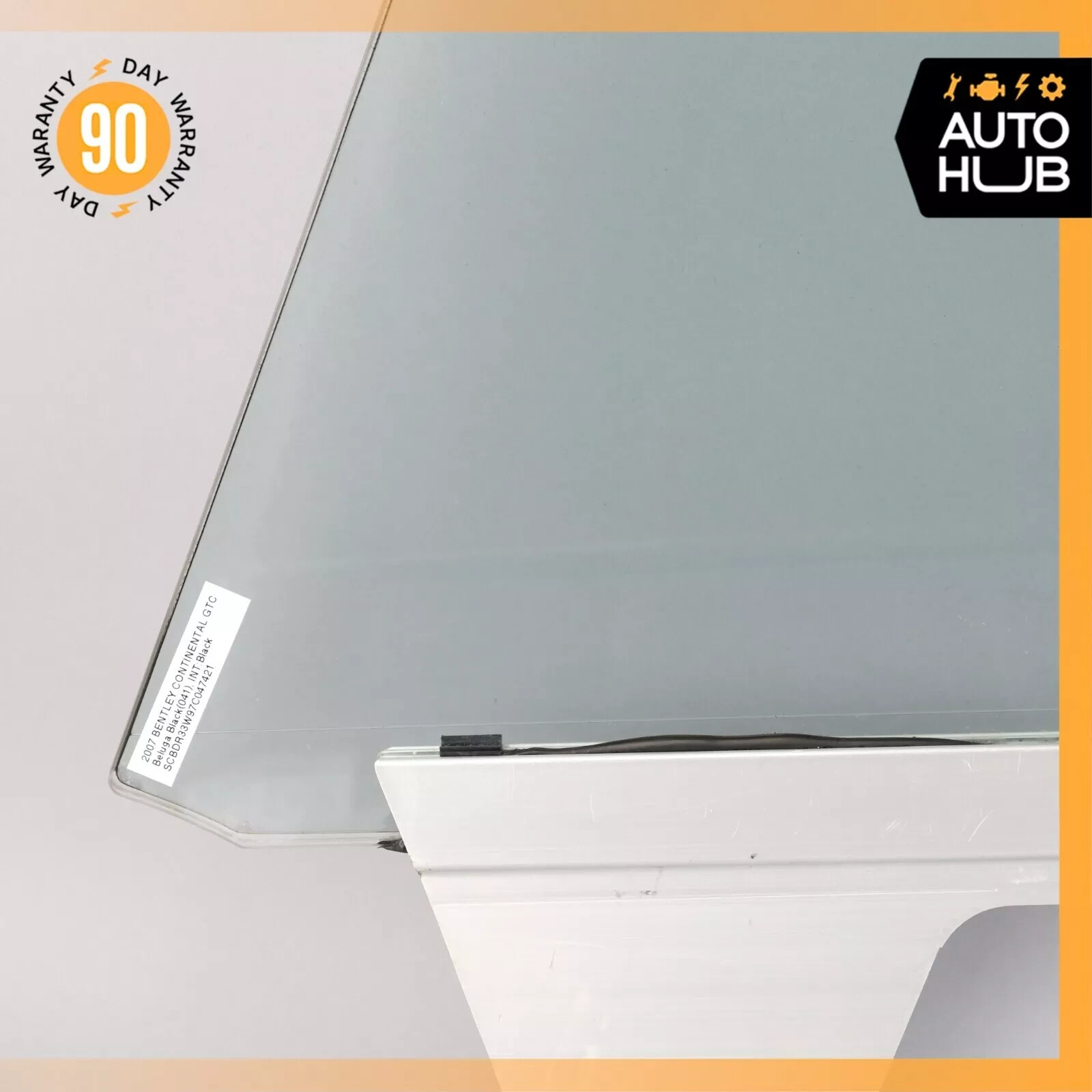 03-10 Bentley Continental GT Coupe Front Right Side Door Window Glass OEM