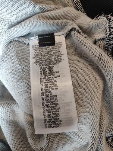 Diesel Men's Sweatshirt Size S Washed-Out Effect Printed Inserts 0LGAB - Picture 7 of 10