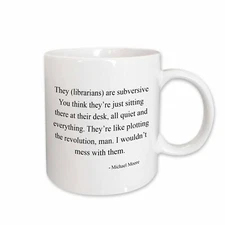3dRose They librarians are subversive Mug
