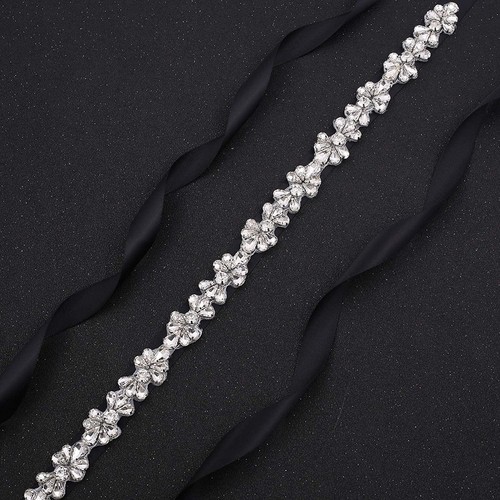 Handmade Jeweled Wedding Belt Rhinestone Wedding Belt Bridal Dress Sashes - Picture 14 of 24