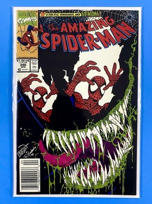 Amazing Spider-Man #346 Newsstand Variant (1991) Iconic Larsen Venom Cover   