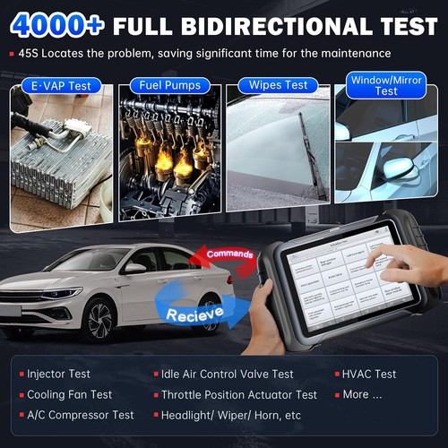 XTOOL D8S Used OBD2 Scanner E.Cu Coding Bidirectional Diagnostic Tool 42+ Resets - Picture 7 of 12
