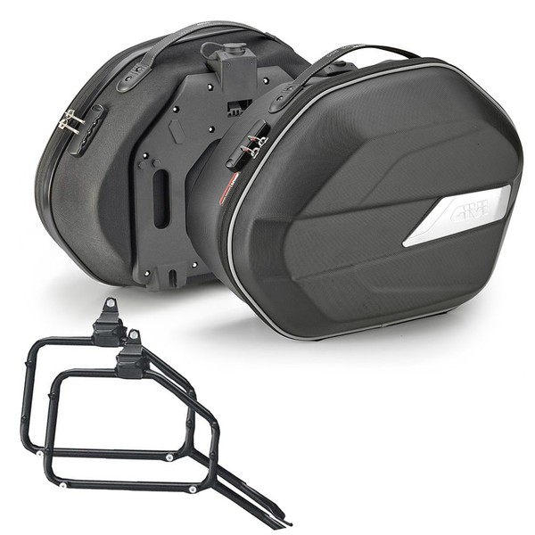 Givi WL900B + PL202 Seitenkoffer Mit Halterung FüR Honda XL 125 Varadero 2012-image