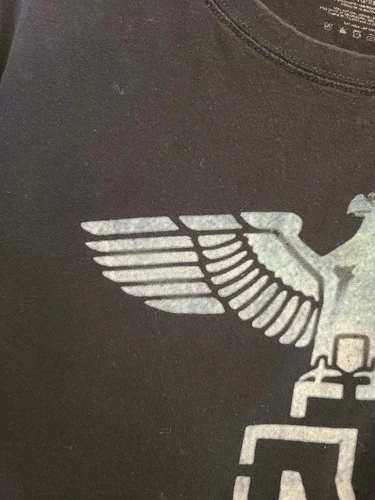 Vintage Y2K Rammstein Deutschland Eagle Logo Heavy Metal Band Tee T-Shirt 2XL - Picture 9 of 13