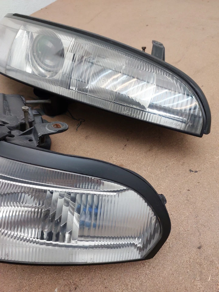 JDM 93-95 Toyota Sprinter Trueno GT-APEX AE101 Headlight RH LH Set Genuine - Image 4 of 4