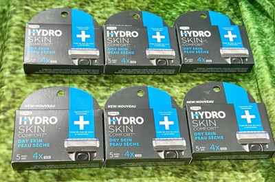 #ad #ad 6 Schick Hydro 5 Blade Skin Comfort Dry Razor Blade Refills 4 CT Dry Skin 1 Pk $46.99