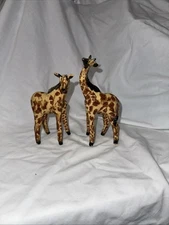 Giraffe Ceramic Figurines With Glossy Finish 5” And 6”
