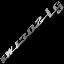 Vw1302ls Stainless Steel Decklid Script Emblem Fits Vw Type 1 Bug Euro Models