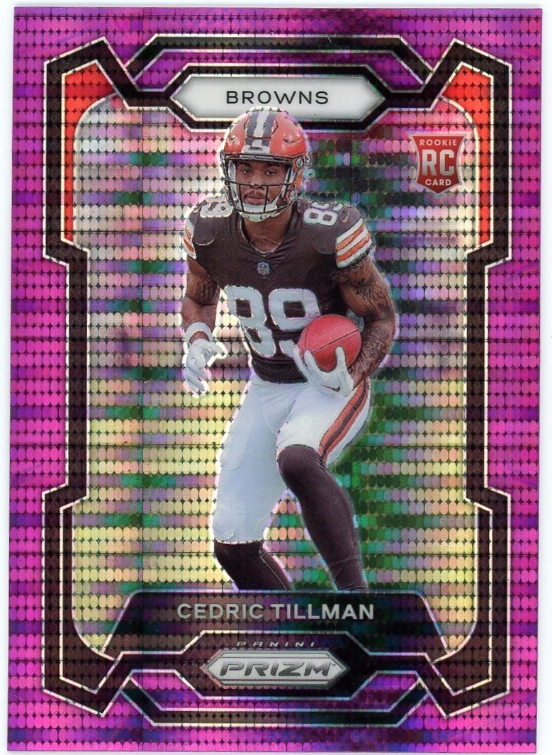 2023 Panini Prizm Purple Pulsar Cedric Tillman #321 Browns RC