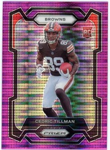 2023 Panini Prizm Purple Pulsar Cedric Tillman #321 Browns RC