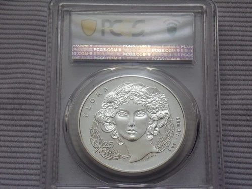 2025-R PCGS MS70 Italy 1 oz Silver Flora & Fauna-The Daisy €0.25 * La Margherita