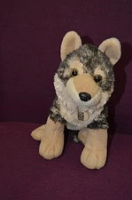 Wild Republic  WOLF Plush 12" Stuffed Animal Houston Zoo D3