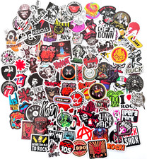 Sticker Set Aufkleber 106 Stück Stickerbomb Rock Band Punk Heavy Metal Musik