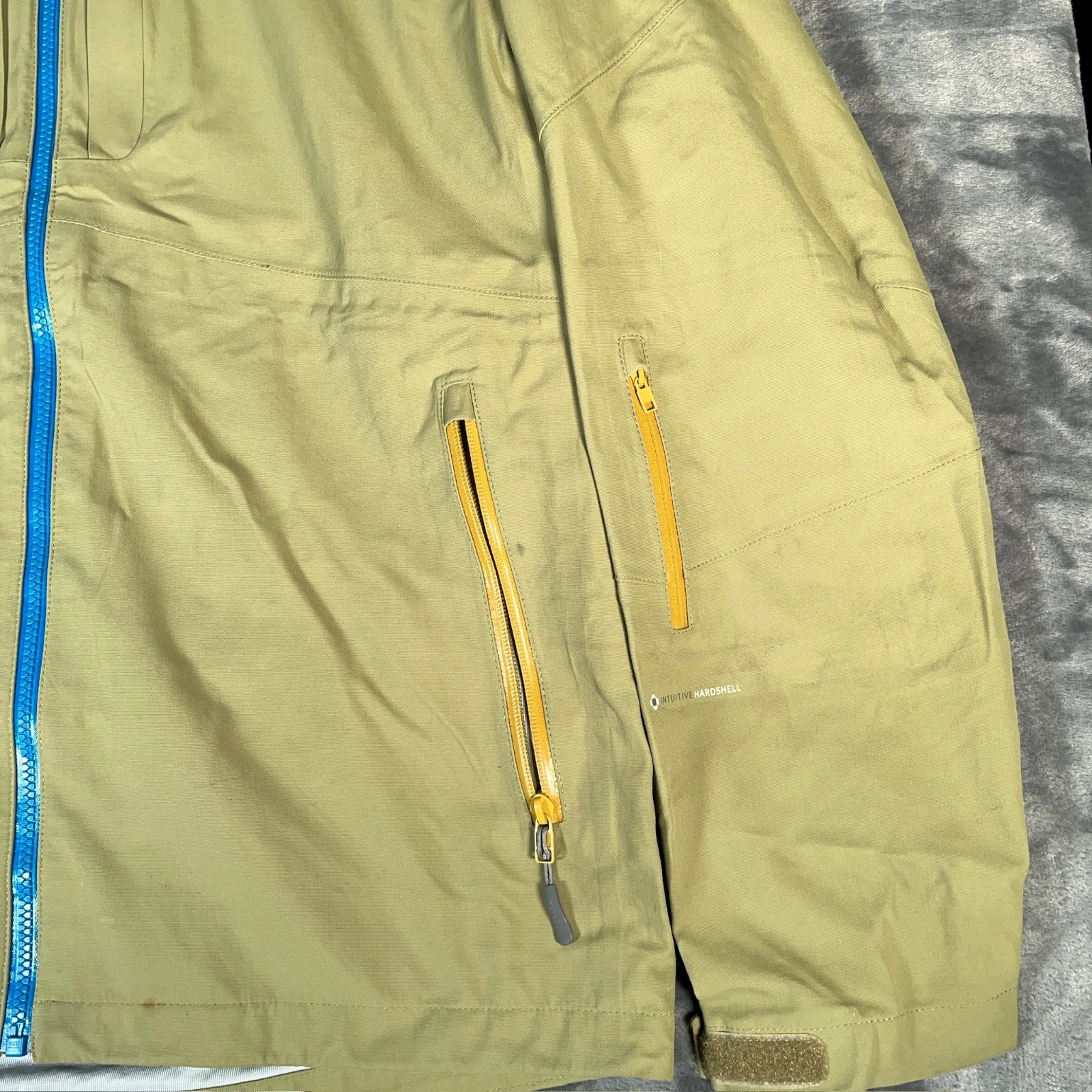Flylow Jacket Mens Medium Green Hardshell Ski Snow Waterproof Huckberry Quantum - product detail image 3