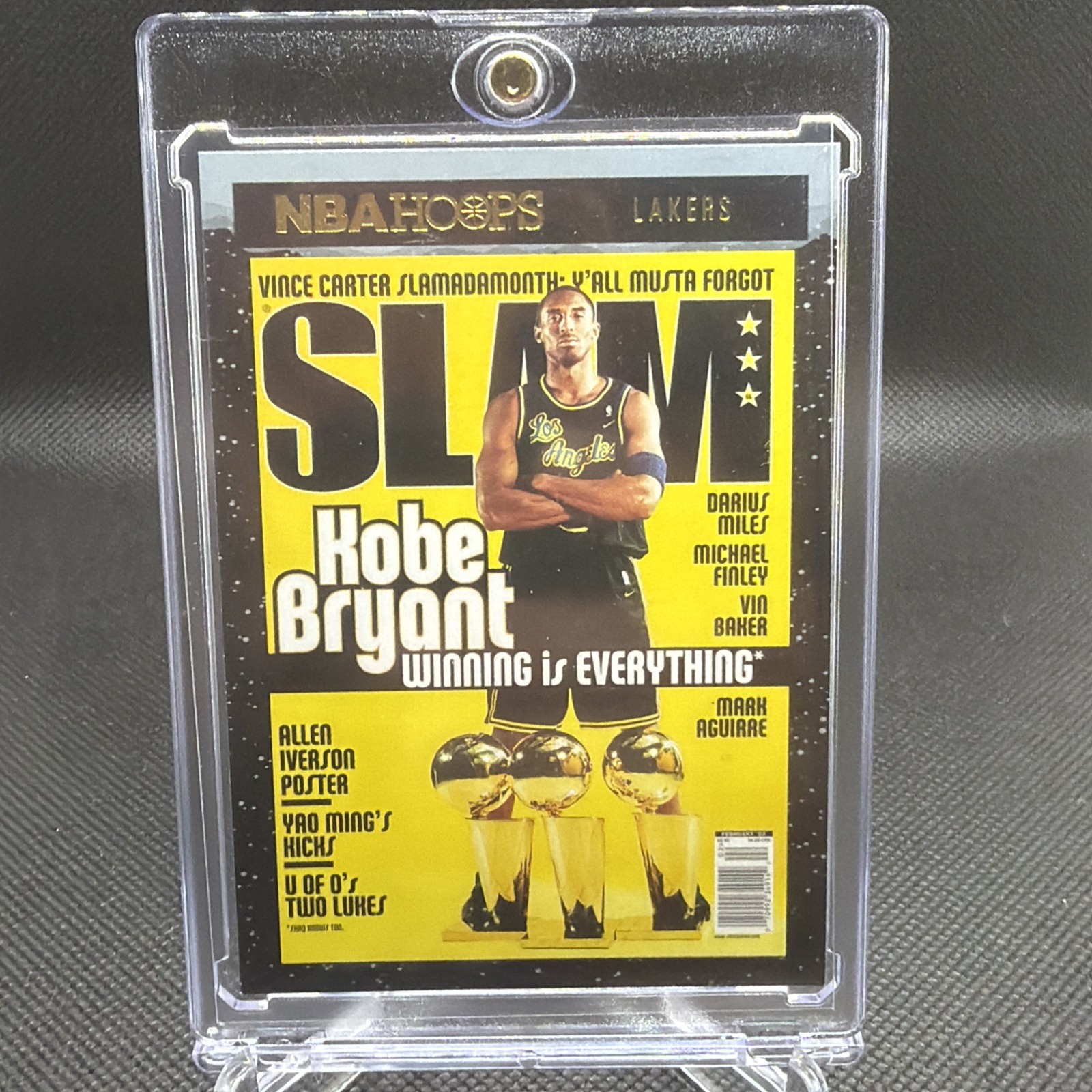 2020-21 NBA Hoops SLAM Kobe Bryant Winning is Everything Lakers WINTER Parallel