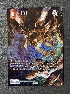 Ifrit EX - Final Fantasy TCG Journey of Discovery #27-002H FOIL FULL ART