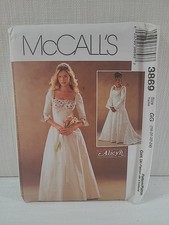 McCalls 3869 - Historical Medieval Wedding Gown Pattern Uncut Size 18-24