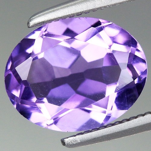 1.76ct t.w 9x7.2mm Oval Natural Untreated Purple Amethyst, Uruguay