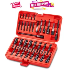 35PCS Magnetic Nut Driver Set, SAE & Metric, Chrome Vanadium Steel Precision ...