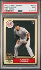 2017 - Topps Chrome Aaron Judge #87T-8 PSA 9 RC 1987 Topps