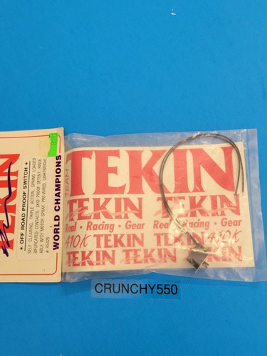 Tekin Off Road Proof Switch Red Decal Sticker Sheet 5x3 RS425 Vintage RC - Picture 3 of 4