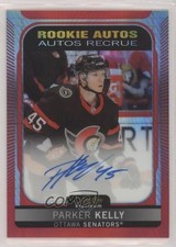 2021-22 O-Pee-Chee Platinum Rookie Red Prism 37/60 Parker Kelly #R-PK Auto 10aa