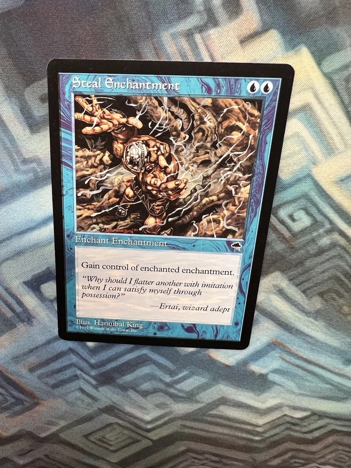 MTG Steal Enchantment EX+/ NM- Tempest - Image 3 of 4