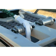 Taylor Made RCG1.14 - 16" L White Polyester Removable Chafe Guard for 3/4"-1" D