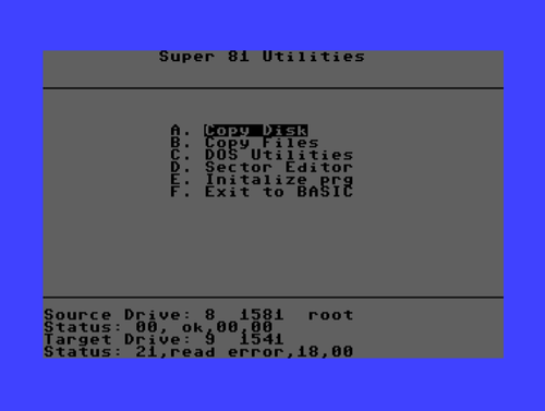 Commodore 64 Super 81 Disk Utilities firmy Free Spirit 1581 3.5 Wersja dyskietek - Zdjęcie 4 z 8