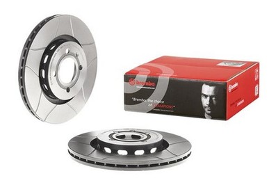 2x Bremsscheibe XTRA LINE - Max BREMBO 09.6728.75 für VW PASSAT GOLF CORRADO 35I