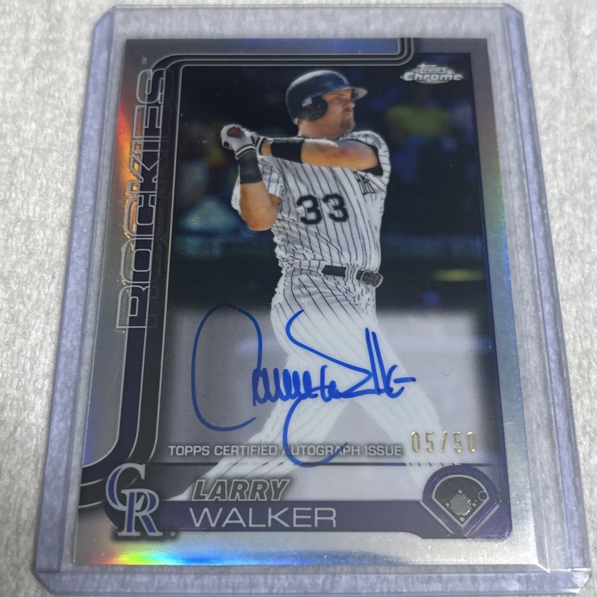 Larry Walker Baseball Serial Numbered Sports Trading Cards 