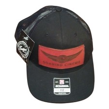 Richardson Adjustable Mesh Back Trucker Hat Black One Size Men Casual