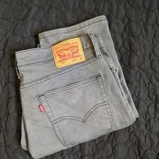 Levi s 511 Slim Fit Jeans Tag Sz 36x32 grey S...