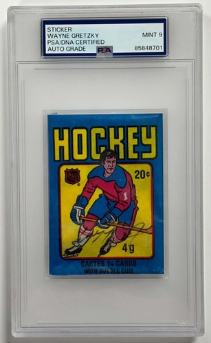 Wayne Gretzky Signed Autograph 1979-80 O-Pee-Chee Pack PSA Authentic 9 Auto