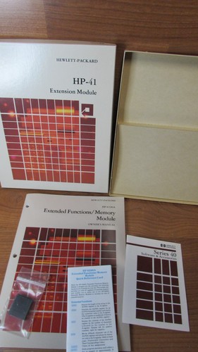Vintage HP 82180A Extended Functions Memory Module for HP-41 41C/CV Calculators