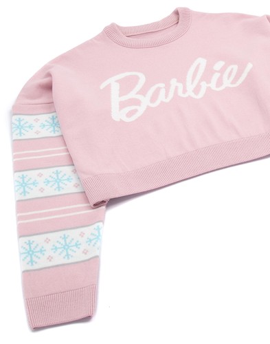 Barbie Rosa Barbie Logo Navidad Jersey Mujer - Imagen 5 de 30