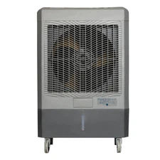 Hessaire MC61M 5,300 CFM Low Humidity Evaporative Cooling Fan, 1600 sqft., Gray